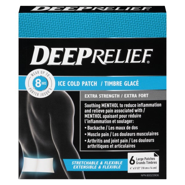 Deep Relief Soothing Neck, Shoulder and Back Pain Ice Cold Relief Patch