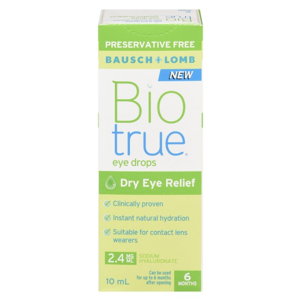 Bausch & Lomb Biotrue Eye Drops for Dry Eye Relief, 10 ml