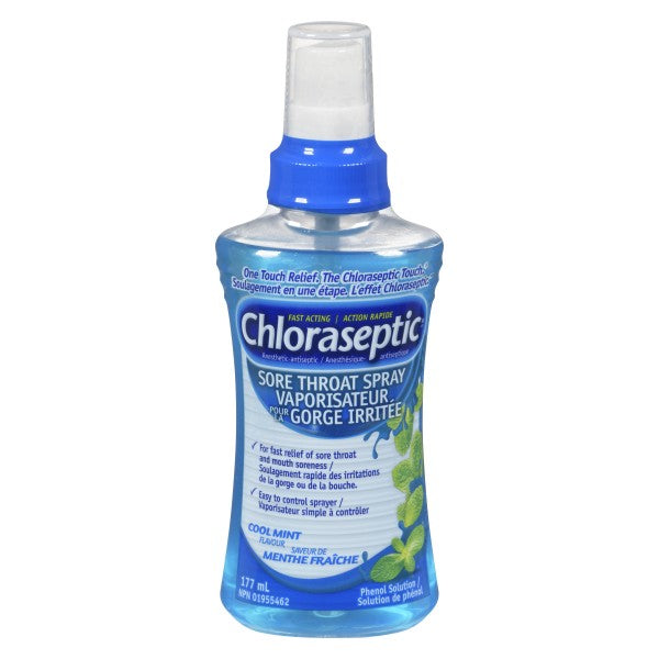 Chloraseptic Sore Throat Spray, Cool Mint - 177 ml