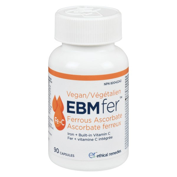 EBMfer Ferrous Ascorbate Iron Therapy, 90 Capsules