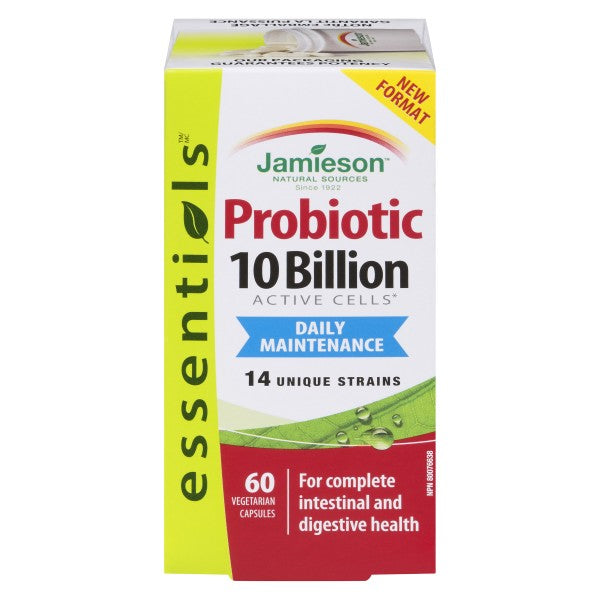 Jamieson 10 Billion Probiotic, 60 Vegetarian Capsules