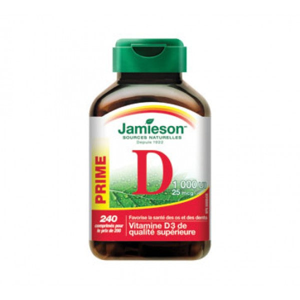 Jamieson Vitamin D3 1,000 IU - 240 Tablets