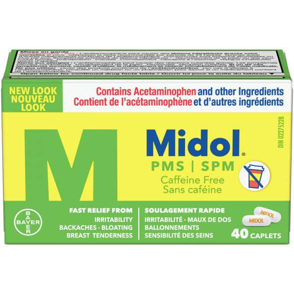 Midol PMS Caffeine-Free, Extra Strength - 40 Caplets