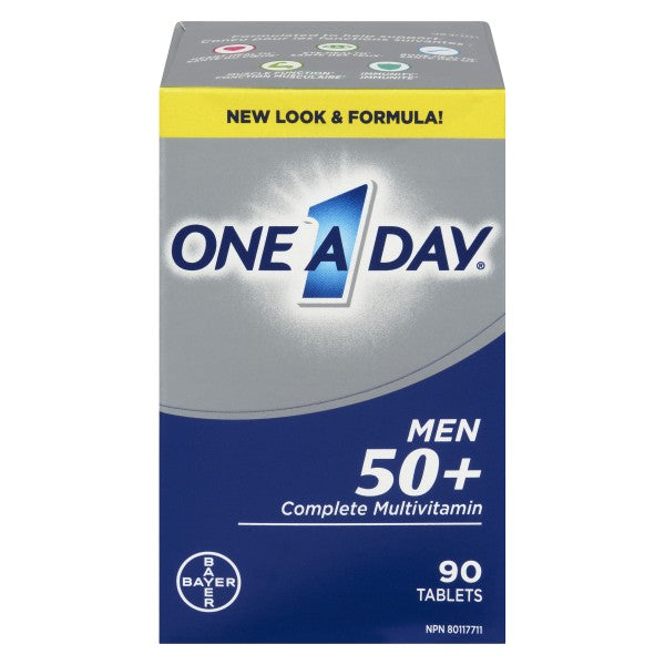 One A Day Multivitamins For Men 50+, 90 Tablets