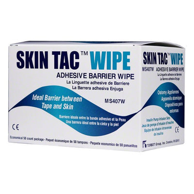 Skin Tac Adhesive Barrier Wipes, 50 Count