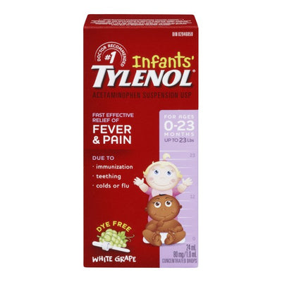Tylenol Infants Drops, Grape - 24 ml