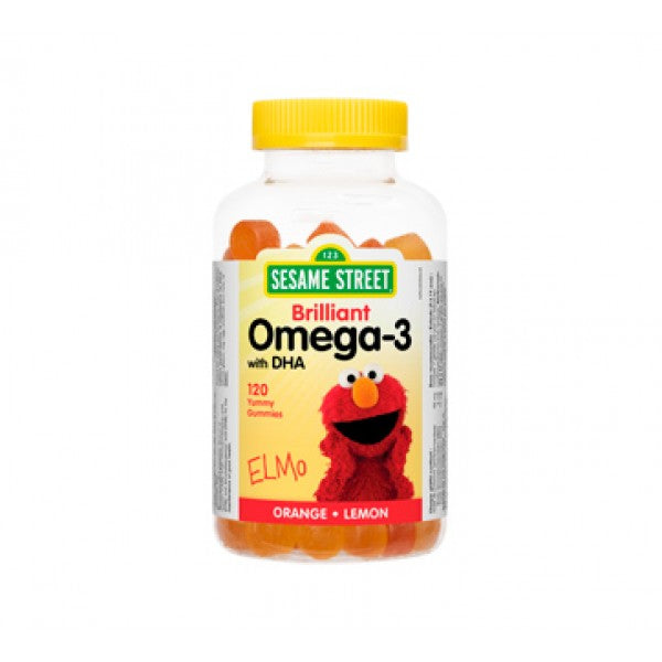 Webber Naturals Sesame Street Brilliant Omega-3 Gummies, 120 Gummies