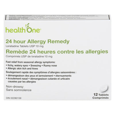 health One Loratadine Allergy Remedy 10 mg - 12 Tablets