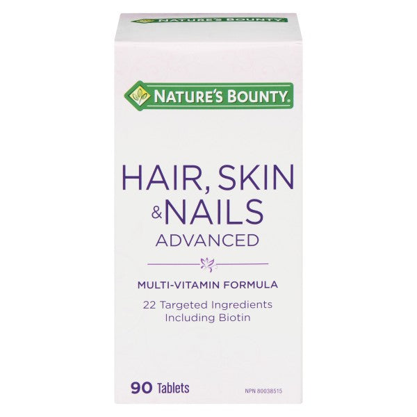 Nature's Bounty Advanced Hair, Skin & Vitamins with Biotin, 90 Tablets