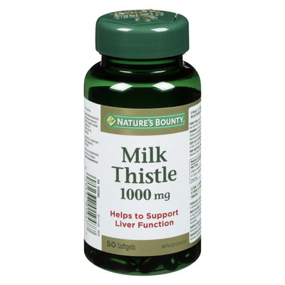 Nature's Bounty Milk Thistle, 1000mg - 50 Softgels
