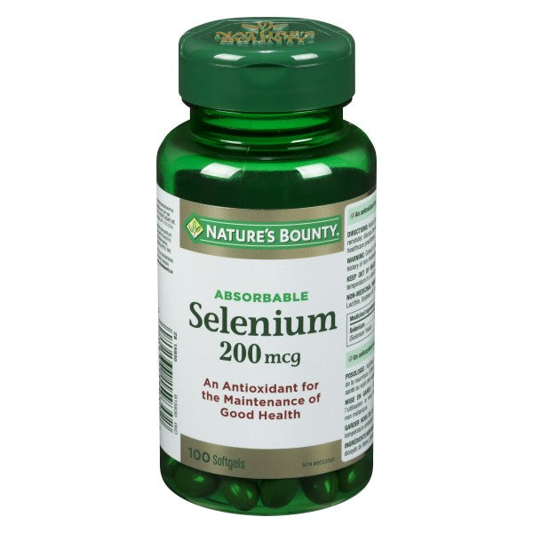 Nature's Bounty Absorbable Selenium, 200mcg - 100 Softgels