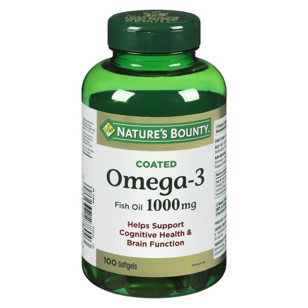 Nature's Bounty Omega-3, 1000mg - 100 Softgels