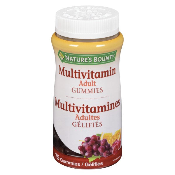 Nature's Bounty Adult Multi - Orange, Cherry & Grape - 75 Gummies