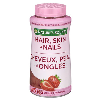 Nature's Bounty Hair, Skin and Nails, Strawberry Cream - 180 Gummies