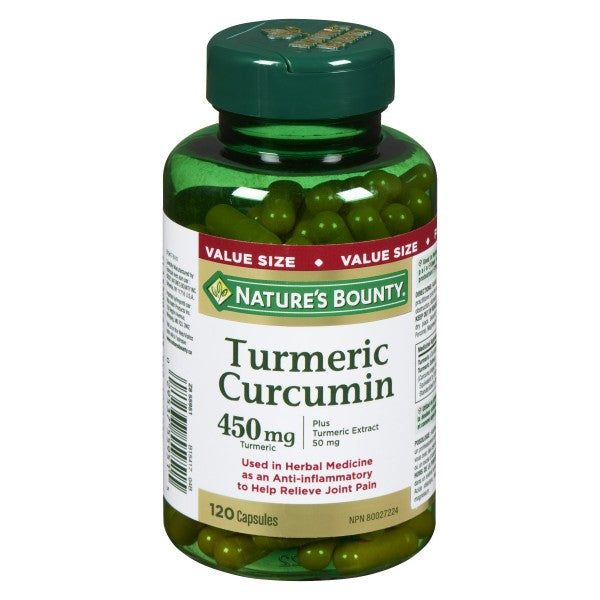 Nature's Bounty Turmeric Curcumin, 450mg - 120 Capsules