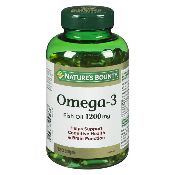 Nature's Bounty Omega-3, 1200mg - 120 Softgels