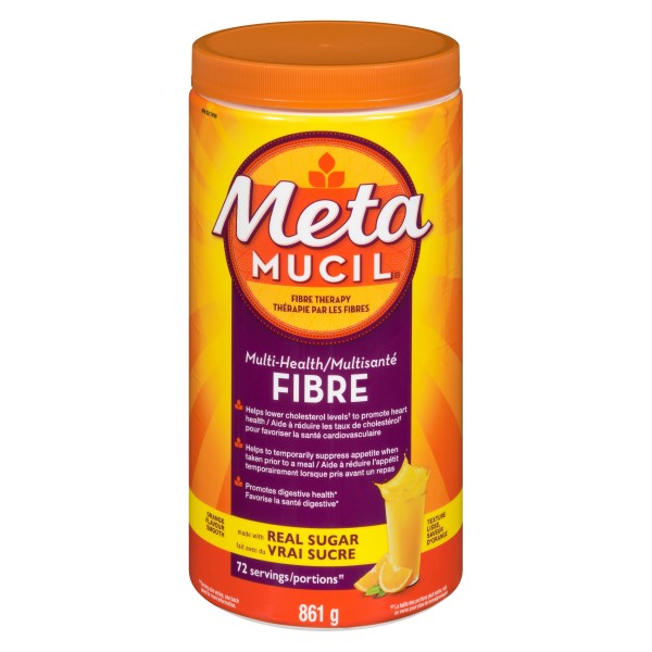 Metamucil MultiHealth Fibre Powder, Orange - 72 Doses