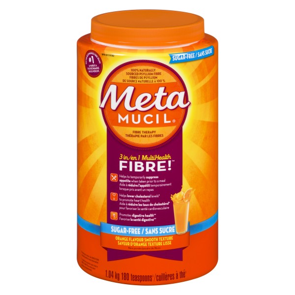 Metamucil 3 in 1 MultiHealth Fibre, Orange Smooth Texture Powder - 180 Doses
