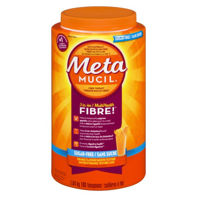 Metamucil 3 in 1 MultiHealth Fibre, Orange Smooth Texture Powder - 180 Doses