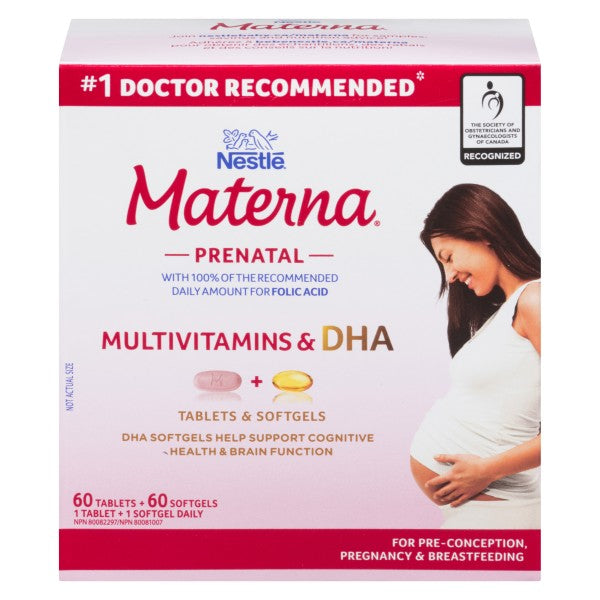 Materna + DHA Prenatal Supplement Combo Pack