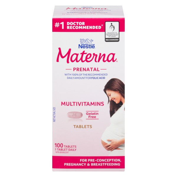 Materna Prenatal Multivitamin, 100 Tablets