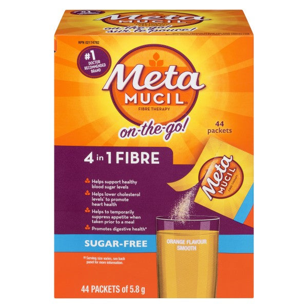 Metamucil MultiHealth Fibre Sugar Free, Orange 44 x 5.8g Packets