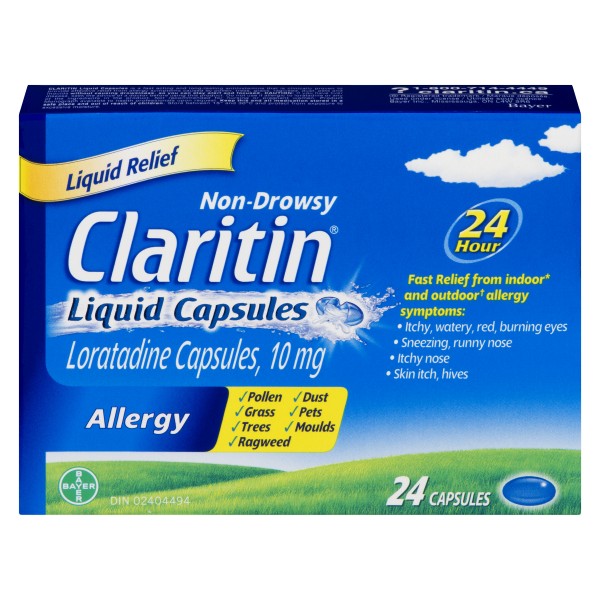 Claritin Allergy Liquid Capsules 24-Hour, 24 Capsules