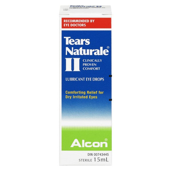 Alcon Tears Naturale II Lubricant Eye Drops. 15 ml