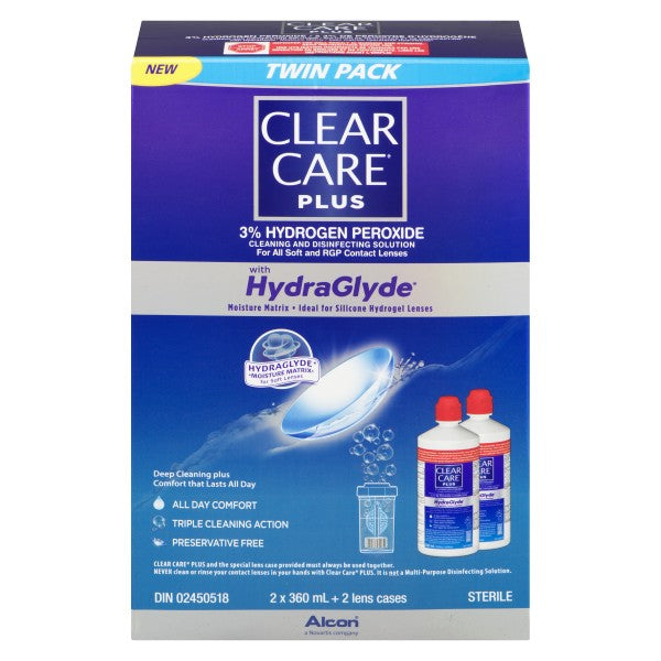 Clear Care Plus Hydra Glyde Moisture Matrix Twin Pack