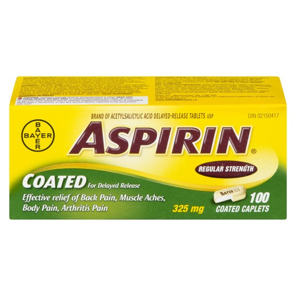 Aspirin Regular Strength, 100 Tablets