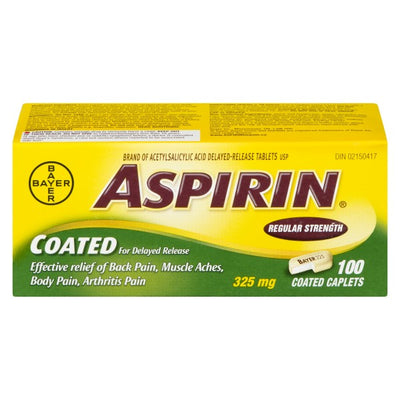 Aspirin Regular Strength, 100 Tablets