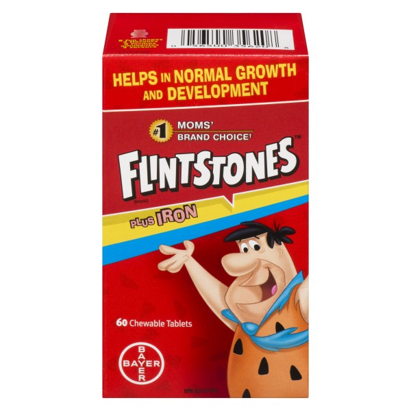 Flintstones Vitamins with Iron, 60 Chewable Tablets