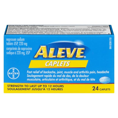 Aleve Naproxen Sodium Tablets, 24 Caplets