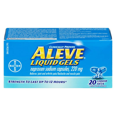 Aleve Naproxen Sodium Capsules, 20 Liquid Gels