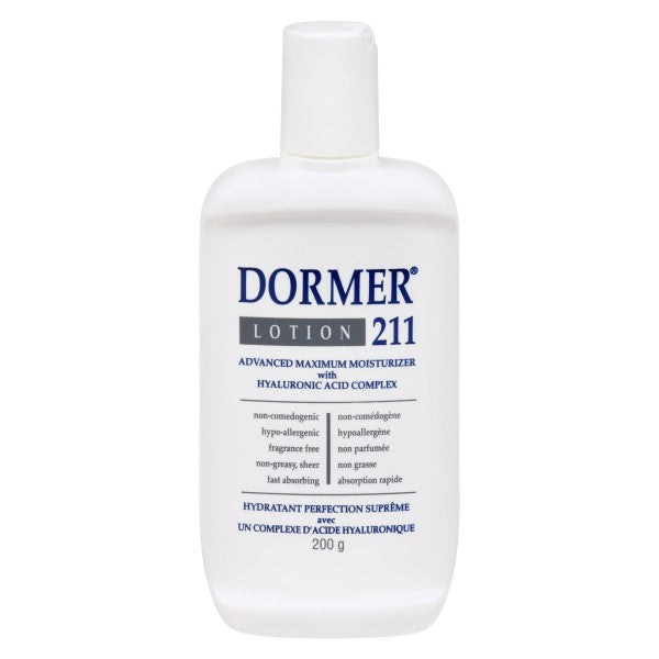 Dormer 211 Advanced Maximum Moisturizing Lotion with Hyaluronic Acid