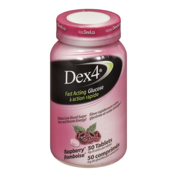 Dex4 Fast Acting Glucose Raspberry, 50 Chewable Tablets