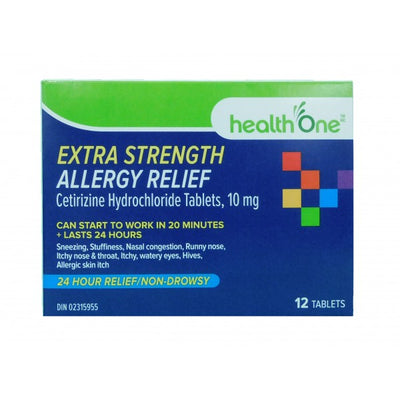 health One Extra Strength Allergy Relief, 12 Tablets