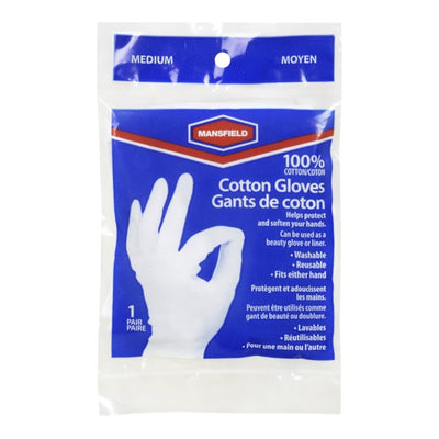 Mansfield 100% Cotton Gloves, Medium