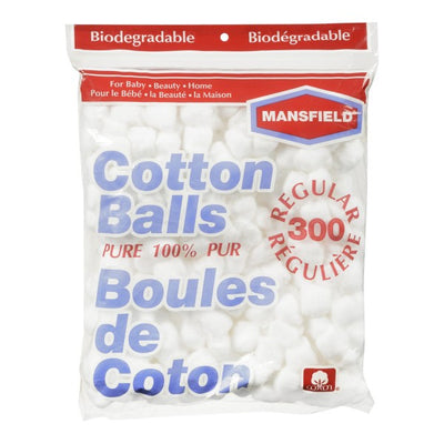 Mansfield Cotton Balls, 300 Regular Cotton Balls