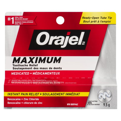 Orajel Maximum Strength Toothache Pain Relief Gel