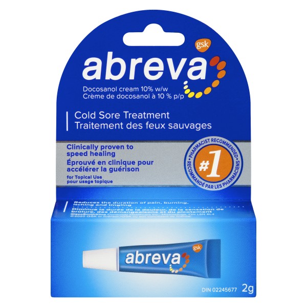 Abreva Cold Sore Treatment Tube