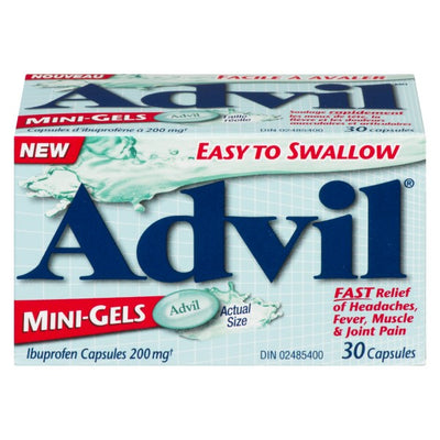 Advil Easy to Swallow Mini-Gels, 30 Capsules