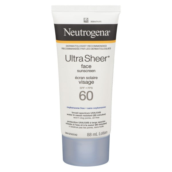 Neutrogena Ultra Sheer Face Sunscreen SPF 60