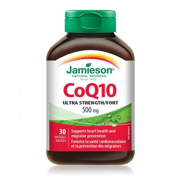 Jamieson CoQ10 Ultra Strength 500mg - 30 Softgels