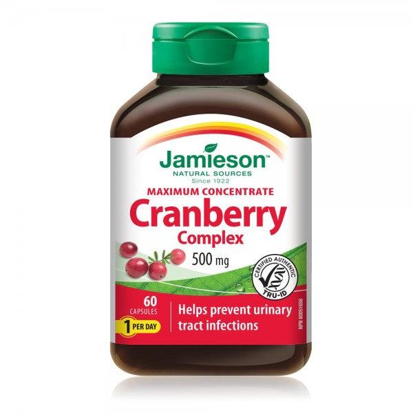 Jamieson Maximum Concentrate Cranberry Complex 500mg - 100 Capsules