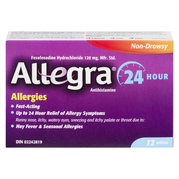 Allegra Allergies 24-Hour Relief, 12 Tablets