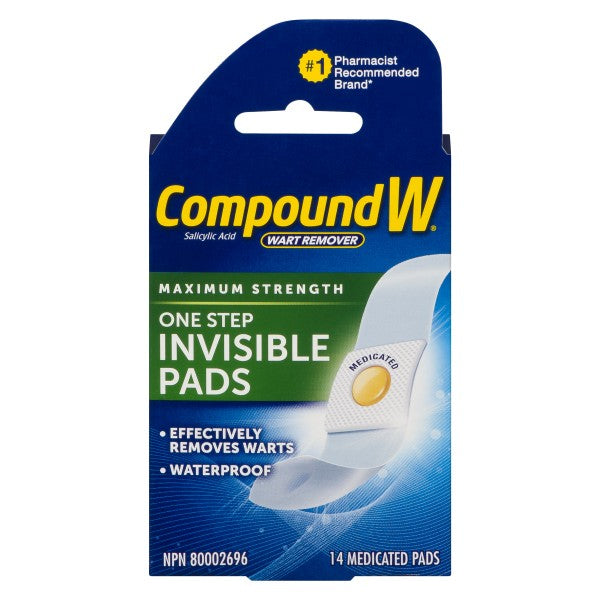 Compound W Invisible Wart Remover Pads