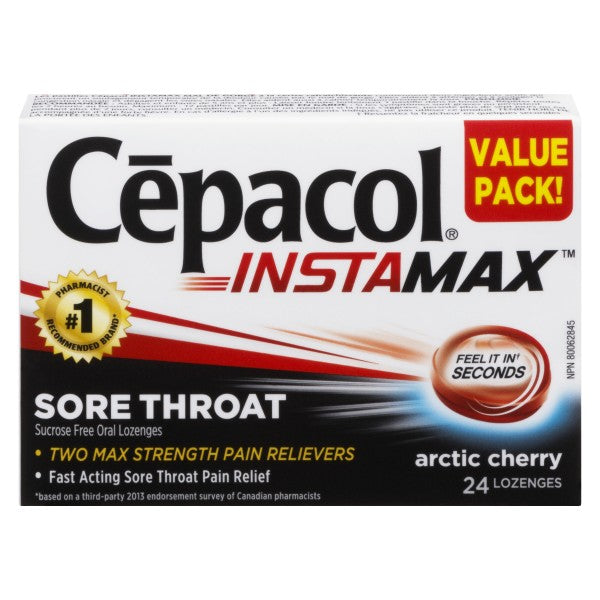 Cepacol Instamax Lozenges, Arctic Cherry - 24 Lozenges