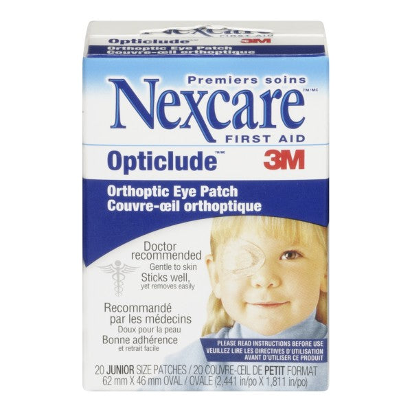3M Nexcare Opticlude Orthoptic Eye Patch, 20 Junior Size