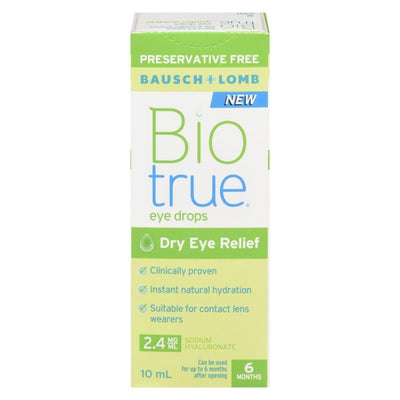 Bausch & Lomb Biotrue Eye Drops for Dry Eye Relief, 10 ml